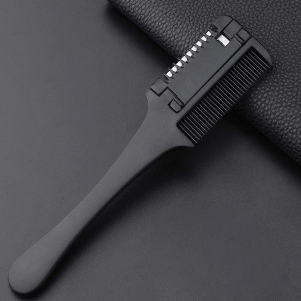 Salon Trimming Hair Cutting Comb Hair Trimmer with Razor Blades Hairdressing Tool Thinning Comb