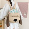 Schoolbag1011 new cute puppy backpack travel schoolbag large capacity backpack cartoon school commuter schoolbag