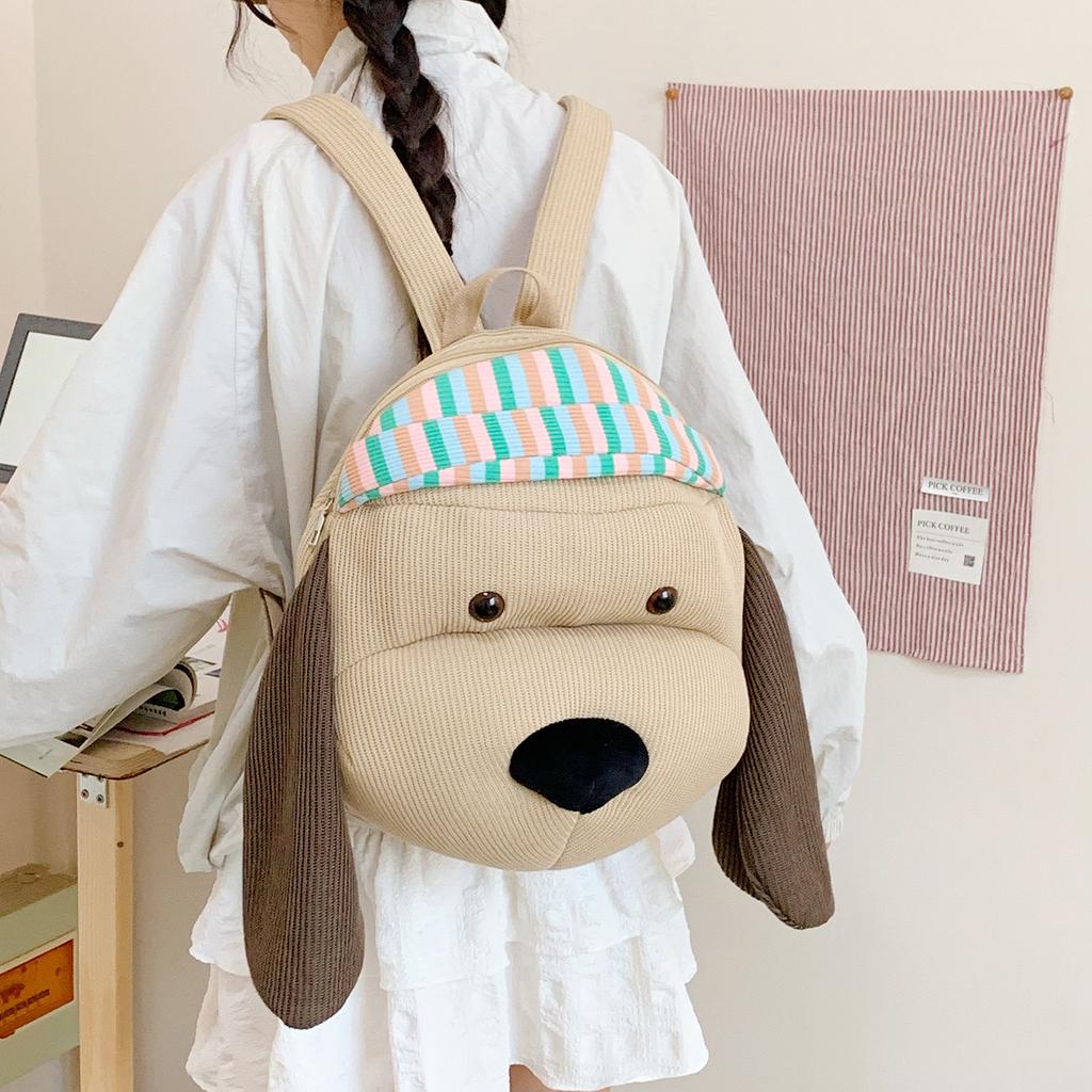 Schoolbag1011 new cute puppy backpack travel schoolbag large capacity backpack cartoon school commuter schoolbag