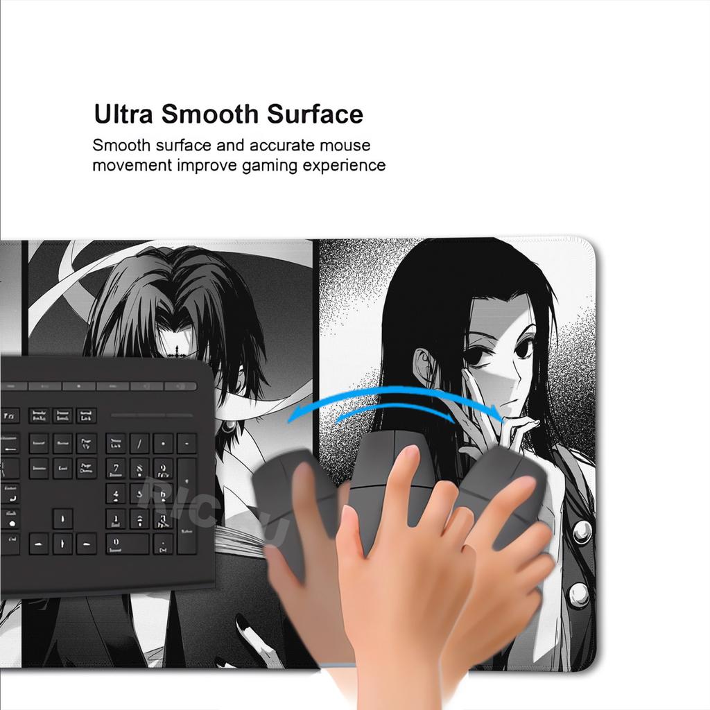 Natural rubber XXL Mousepad H-Hunter x hunter Anime 800X400MM Game Mouse Pad Office expand Desk Mat Non-slip PC Accessories Mat