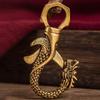Vintage Kupfer Drachen Figuren Kleine Ornamente Retro Messing Tier Auto Schlüsselanhänger Handwerk Büro Schreibtisch Dekorationen Zubehör