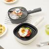 Customized Non-stick Electric Frying Pan with Lid, Deep Flat Bottom, Perfect for Single-Serve Breakfast, Pancakes, and More.