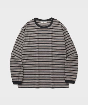 Yunionbeullu Washed Border L/S T-Shirt [Hazel]