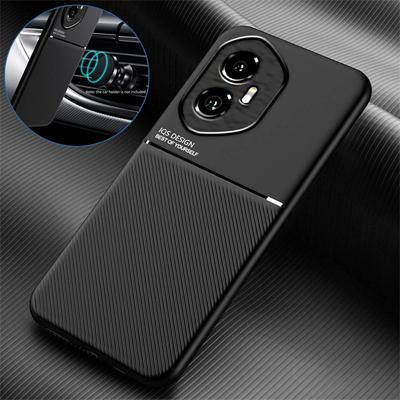 Magnetische Textur Handyhülle für Honor 400 Pro Weiches Silikon Stoßfest Schutz Rückseite für Huawei Honor 400 Lite