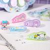 YQiDuo Family Mini Correction Tape Set - Cute Cartoon Design, Silent Tape, 4-Pack for Students