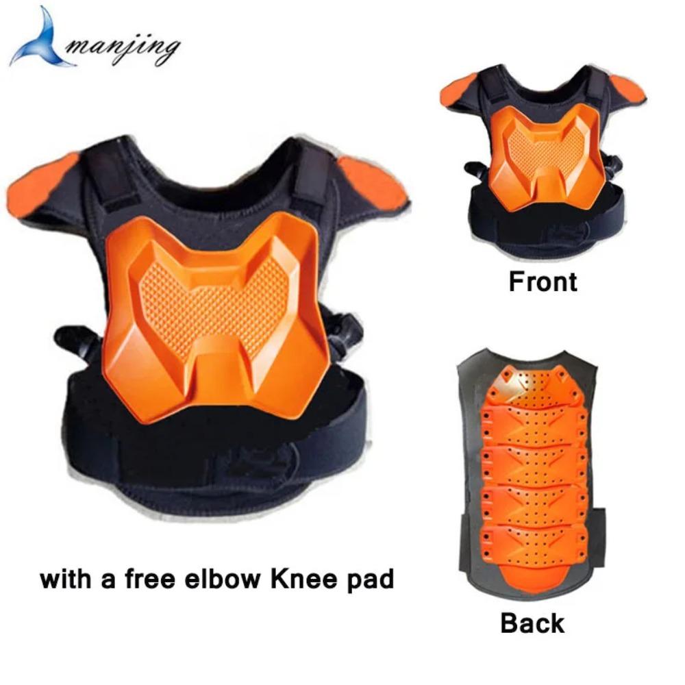With Gift Children Safety Vest Armor Motorcycle Equipment Cycling Baby Head Protector 52-54cm Helmet Scooter Full Body Armor LL