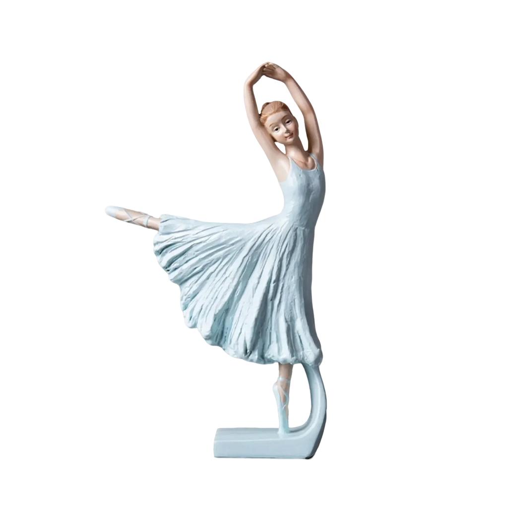 Beautiful Ballerina Sculpture Art Figure Desktop Decorations Collectible Gift Crafts for Dance Lovers Living Room Party Ornament