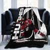 Jack Hughes New Jersey Hockey Blankets Flannel Printed  Portable Warm Throw Blanket for Bed Office Bedspreads