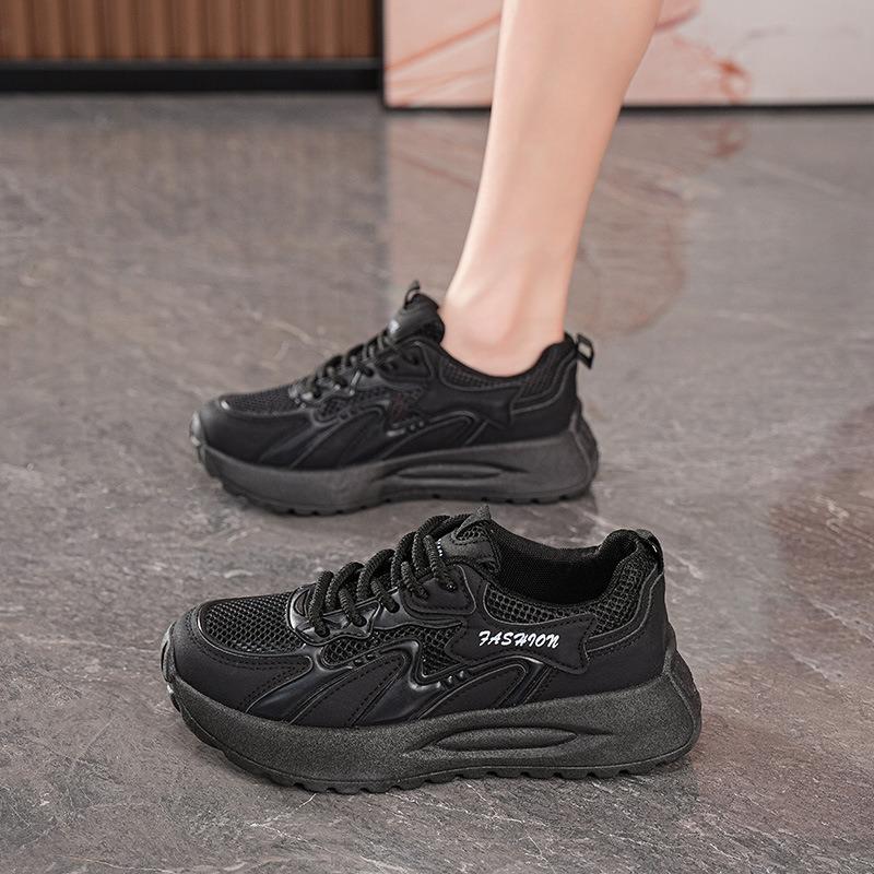 

Summer women s shoes new breathable mesh sneakers children s versatile thick-soled casual soft-soled mesh shoes dad shoes 40