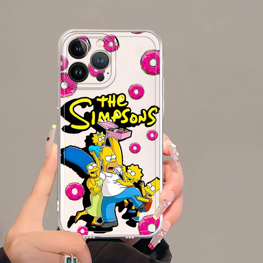 Funda Suave para Teléfono Cute The S-simpsons para iPhone 17 Pro Max Air XR 16 11 12 Mini 13 Pro XS Max 7 8 14 Plus 15