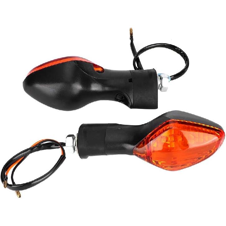 Turn Indicator Lamp, 1 Pair Turn Indicator Lamp Fit for CRF250L Motorcycle Modified Accessories (Black and Yellow)