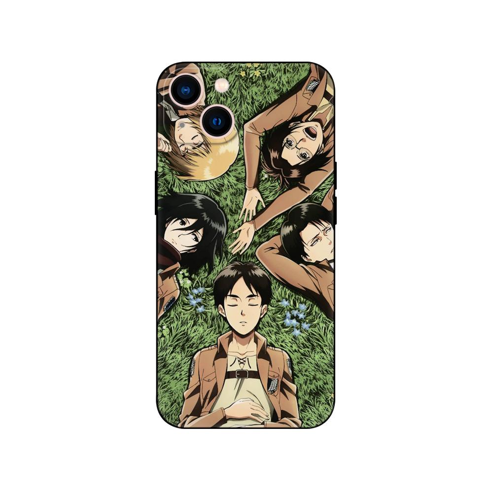 Black tpu Case For Samsung Galaxy A50 50S A30S A10 A01 A11 A21S A31 A41 A51 A71 Cover Attack on Titan