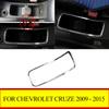 ABS Chrome Car Water Cup Protection Circle Trim Decoration Sticker Accessories For Chevrolet Cruze Sedan Hatchback 2009-2015