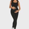 European & American Black Maternity Jumpsuit: Summer Casual, Hip-Lifting, Tight-Fit Outerwear
