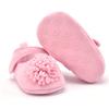 Newborn Baby Prewalker Anti-slip Shoes Footwear Classic Princess Girl Crib Mary Jane Big Flower Shoe