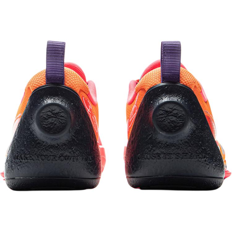 Li Ning Wade All City Comfortable Sports Non-Slip Wear-Resistant Low-Top Kids Basketball Shoes Men basketball shoes Red Orange YKBV010-9