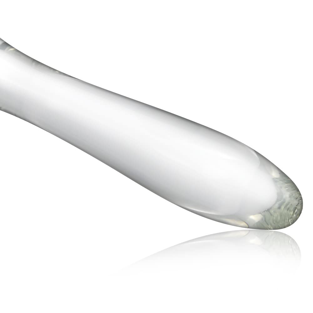 SXOVO Crystal Anal Plug Glass Anal Masturbation Glass Kit Crystal Penis Anal Plug Female Masturbation Transparent Anal Dildo Butt Plug Unisex Anal
