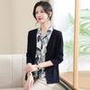 Fashion medium and old women's clothing temperament long-sleeved bottoming shirt female mother spring and autumn clothing new fake two-piece top