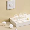 Baby Proof Plug Cover 10 Pieces Socket Protector with Concealed Handle for Toddler Safety Electric Shock Prevention