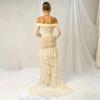 Summer New Temperament Mesh Stitching Perspective Irregular Slim Dress Women
