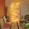 144LED White Enchanted Willow Vine Light 8 Modes Lighted Willow Vine Light Artificial Plant Birch Tree Branches Tree Fairy Light