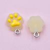 Transparent Resin Cat Paw Pendant for DIY Jewelry