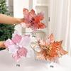 Warm Christmas Flower Pendant: DIY Artificial Tree Insert Decoration