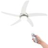 VidaXL Ornate Ceiling Fan with Light 128 Cm White 50538