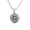 New Metal Compass Cast Necklace, Fashionable Titanium Alloy Pendant