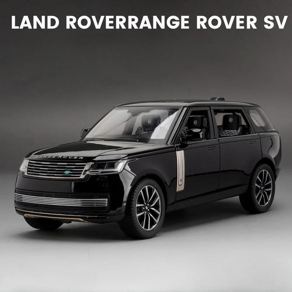 1:24 Land Rover Range Rover Defender Legierungsmodell Cullinan Diecast Auto Spielzeug Türen geöffnet Sound Licht Fahrzeuge Kinder Weihnachtsgeschenke