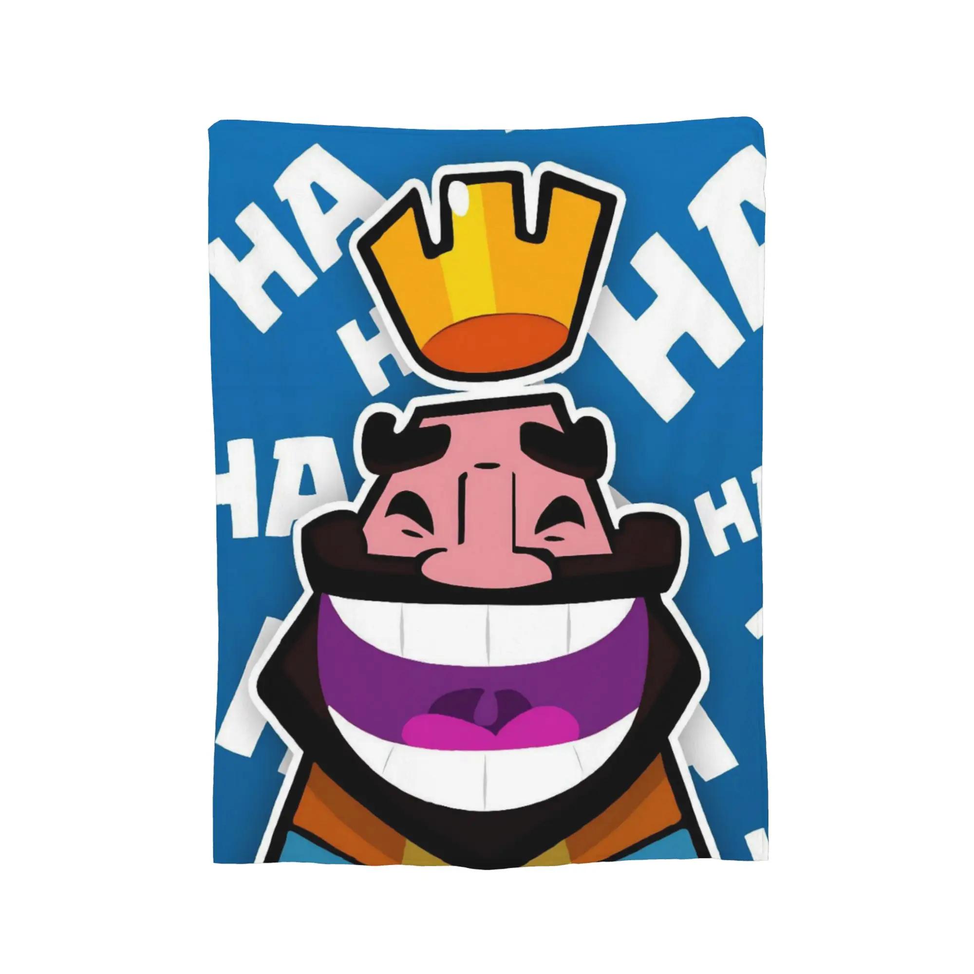 

Clash Royale Goblin Flannel Blanket Portable Warm Throw for Bed Office Travel Autumn Winter Bedding 40x50inch 101x127cm