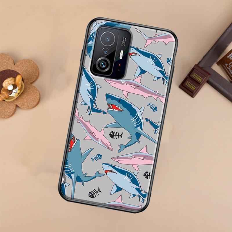 Ferocious Shark Animal Case For Xiaomi POCO X7 X6 X5 X3 Pro F3 F5 F6 M6 Pro 13 14 Ultra 11T 12T 13T 14T Pro Cover
