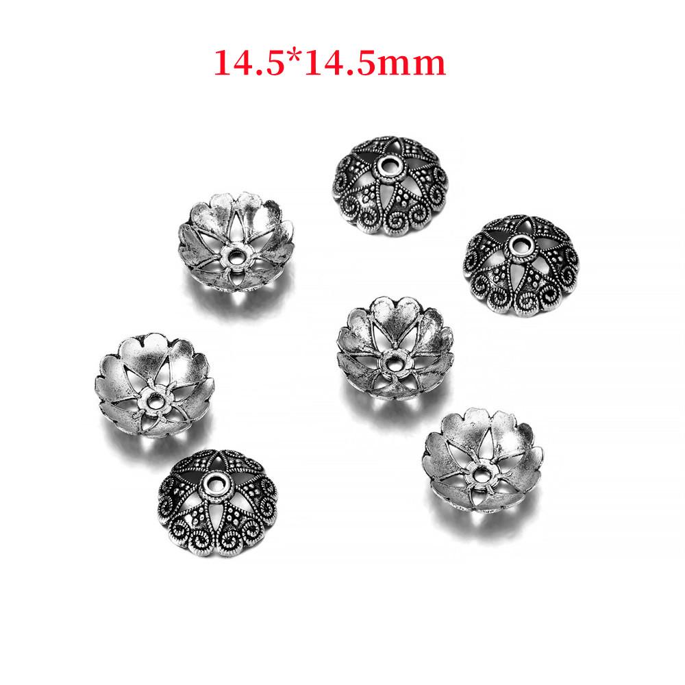 6 8 9 10 12mm Bead Caps For Jewelry Bead Caps End Receptacle Hollow Out Flower Torus DIY Spaced Apart Jewelry Making