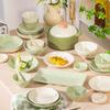 Kangmo Cream Style 18-Piece Ceramic Dinnerware Set