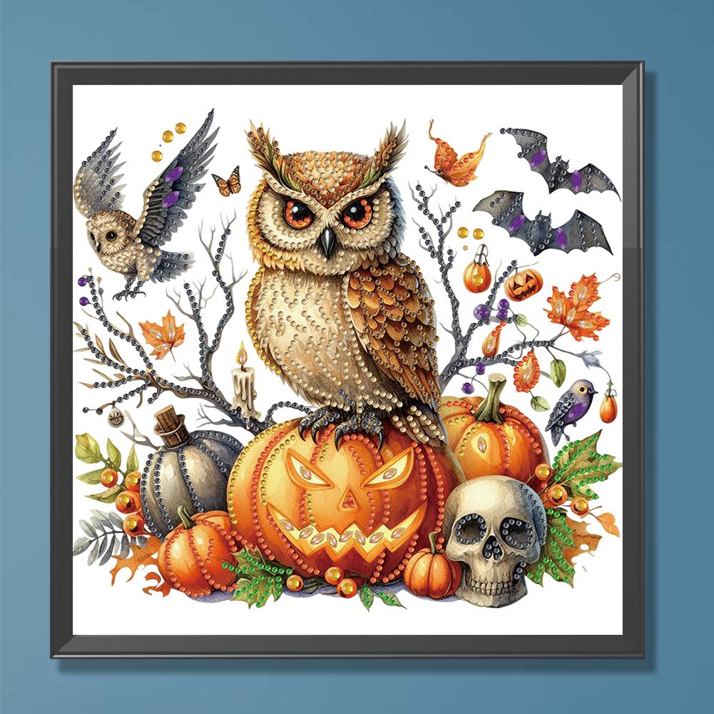 5D DIY Partial Special Shaped Drill Diamond Painting Kit Animal Halloween Decoration Christmas DIY Painting Decor 30/40X40/30CM