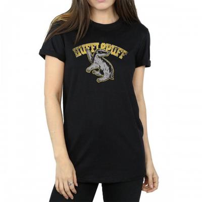 Womens/Ladies Hufflepuff Cotton Boyfriend T-Shirt