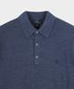 BROOKS BROTHERS Merino Wool Logo Polo Sweater (Indigo) (Bbwtmnf301)
