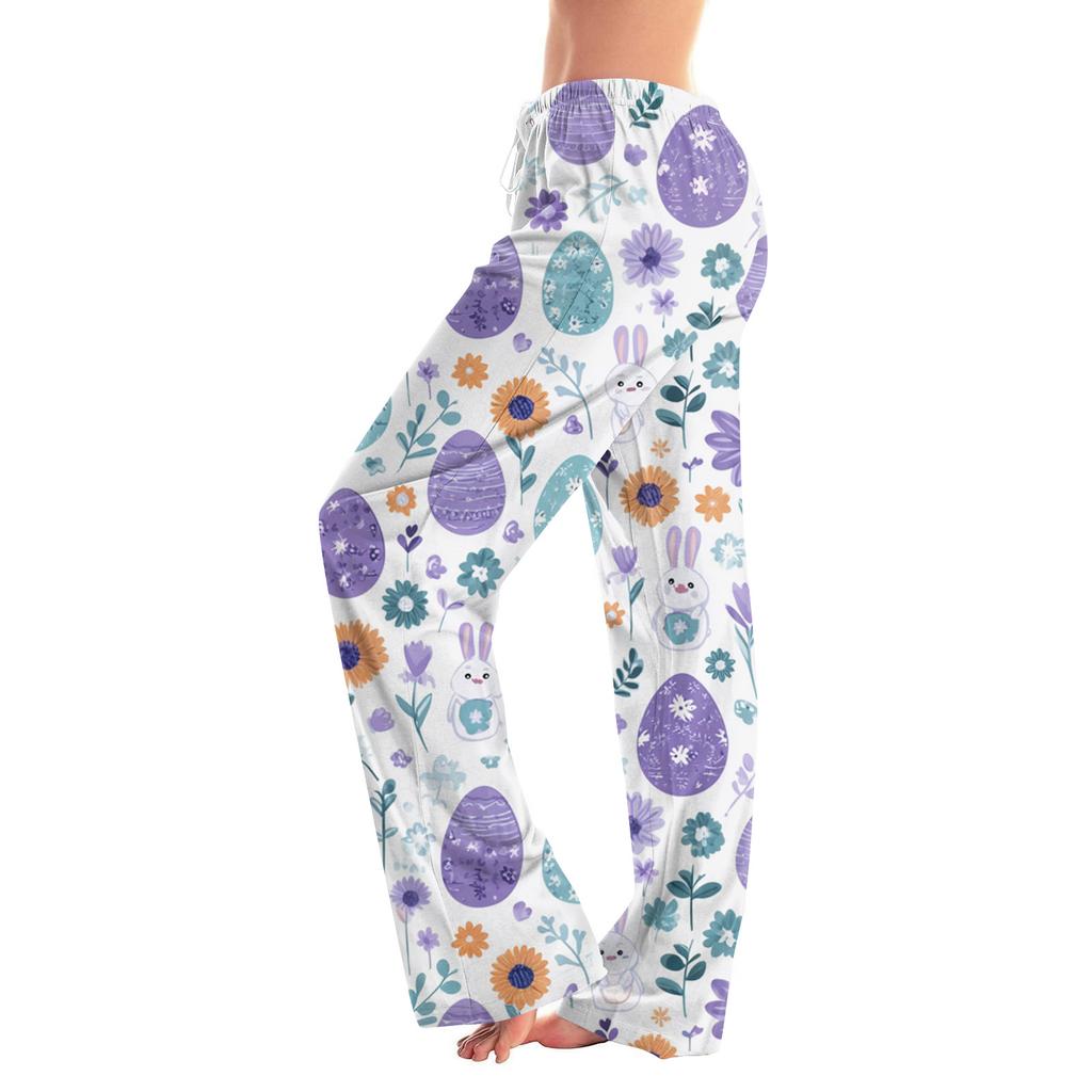 Dámské Módní Volné Ležérní Tištěné Ležérní Kalhoty