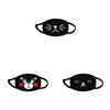 Custom Logo Black Protective Mask With Cartoon Design For Summer And Winter Wear
