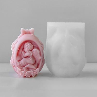 Sturdy DIY Baby Angel Eggs Mold For Easter Decorations And Aromatherapy Candle Making High Quality Silicone Material