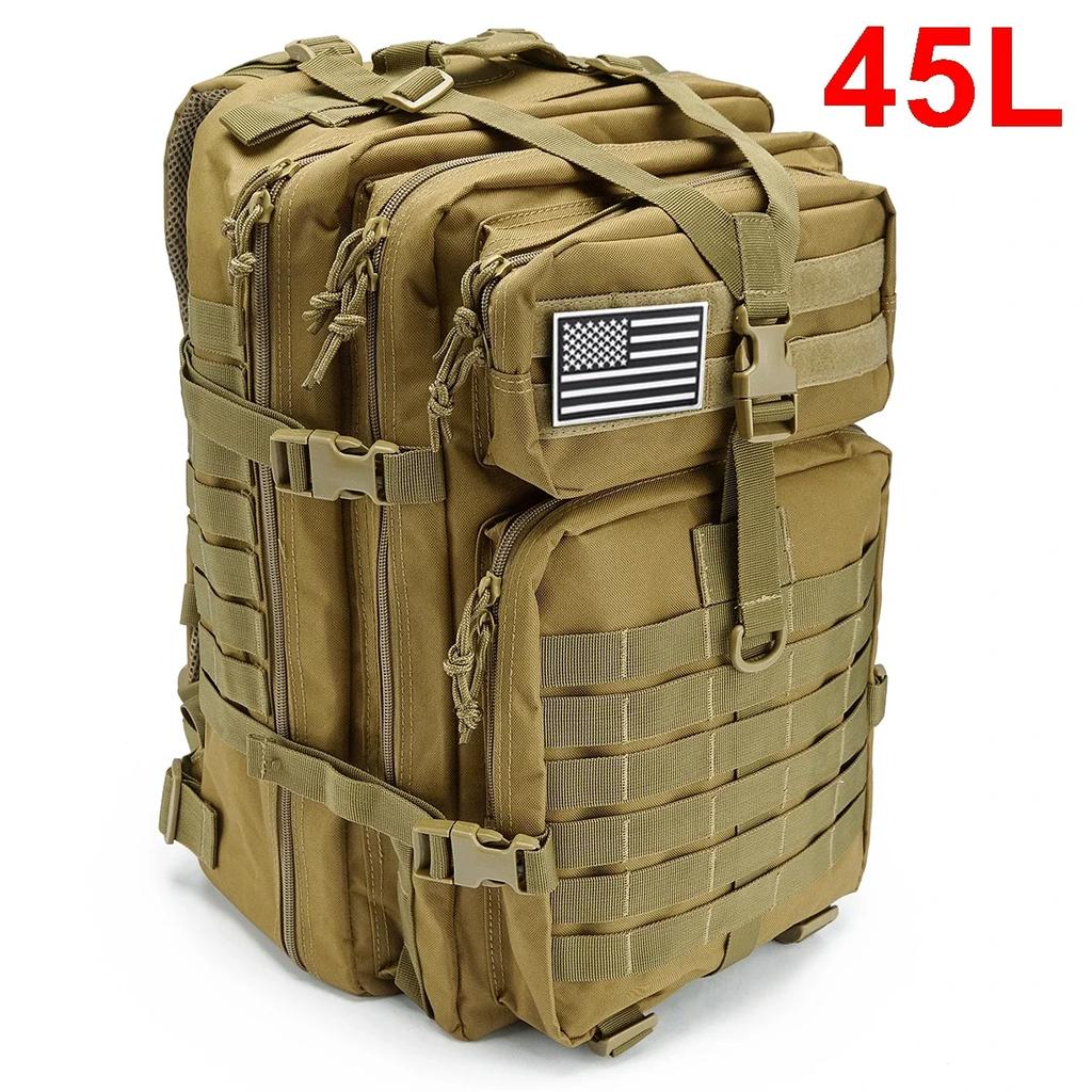 Zaini Tattici da 30/50L per Uomo Escursionismo Outdoor Sopravvivenza Borse Pacco d'Assalto 3P Pacco EDC Molle per Trekking Caccia Borsa