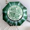 Modello del Celtic Football Club, ombrello pieghevole automatico, design portatile e pieghevole, 8 stecche, un regalo di Natale o di compleanno.