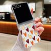 Colorful Leopard Love Heart Case For Samsung Galaxy Z Fold 8 Ultra 7 6 5 4 Z Fold8 Fold7 Fold6 Fold5 Hinged Clear PC Slim Hard Folding Phone Cover