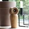 ABIY Belles Figurines d'Animaux Hibou Oiseau Mode Artisanat Miniature Bois Naturel Cadeaux Mignons Populaires pour Enfants