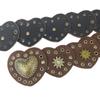 Metal beaded heavy industry adjustable pu leather trendy women's clothing matching belt for women