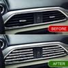 1x Car Interior Air Conditioner Decoration Diamond Stripes Cover Car Accessories