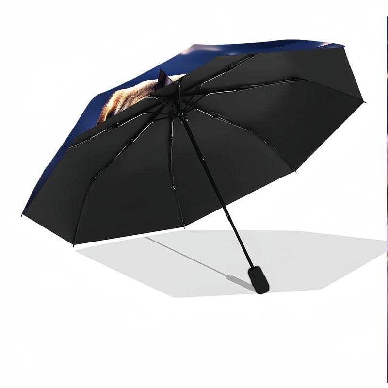 Pug Dreams Under Stars 8-Frame for Travel, camping, Casual Lightweight Portable Umbrella, Essential for every family Holidays Birthday Gift