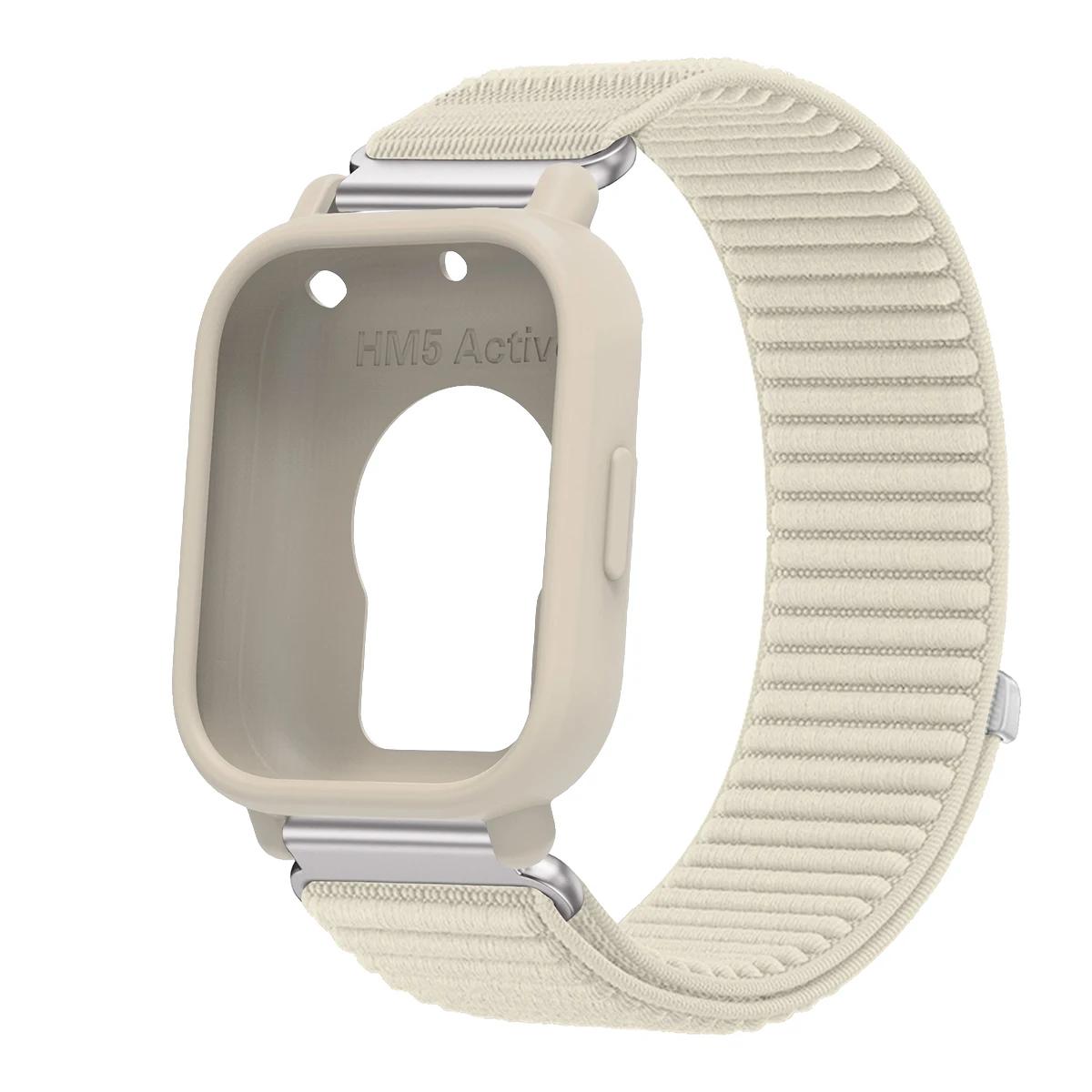 

Чехол+Ремешок Для Redmi Watch 5 Active/Lite Силиконовый Чехол Нейлоновый Ремешок Для Redmi Band 5 Lite/Active Спортивный Браслет Защитная Пленка for redmi 5active