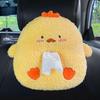 Cartoon Plush Car Tissue Box for Armrest: Cute Hanging Paper Dispenser and Interior Decoration