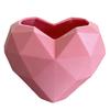 Fun Shaped Flower Pot Geometric Heart Shape Flowerpot, Decorative for Indoor Charming Plant Container Outdoor, Creative Love Planter Home Garden
